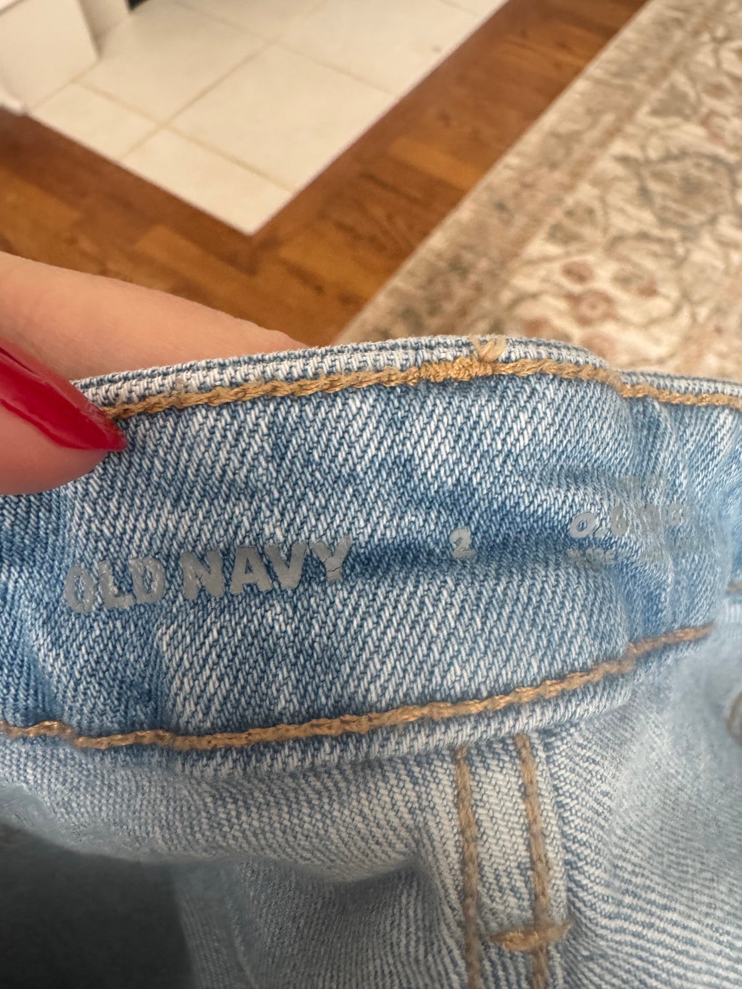 Vintage Old Navy Hand Embroidered Denim Cutoffs- Size 2