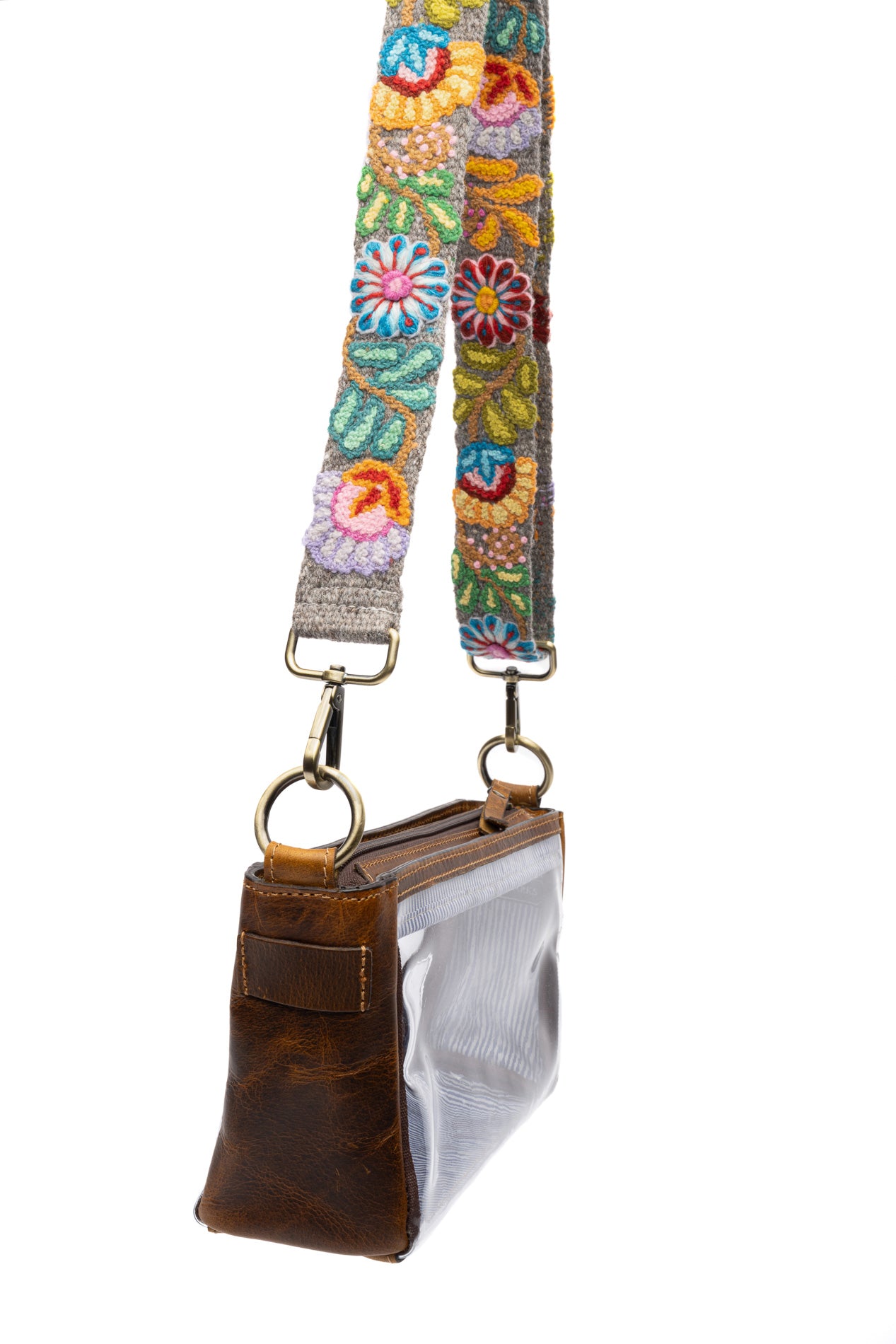 Jen Clear Purse with colorful strap