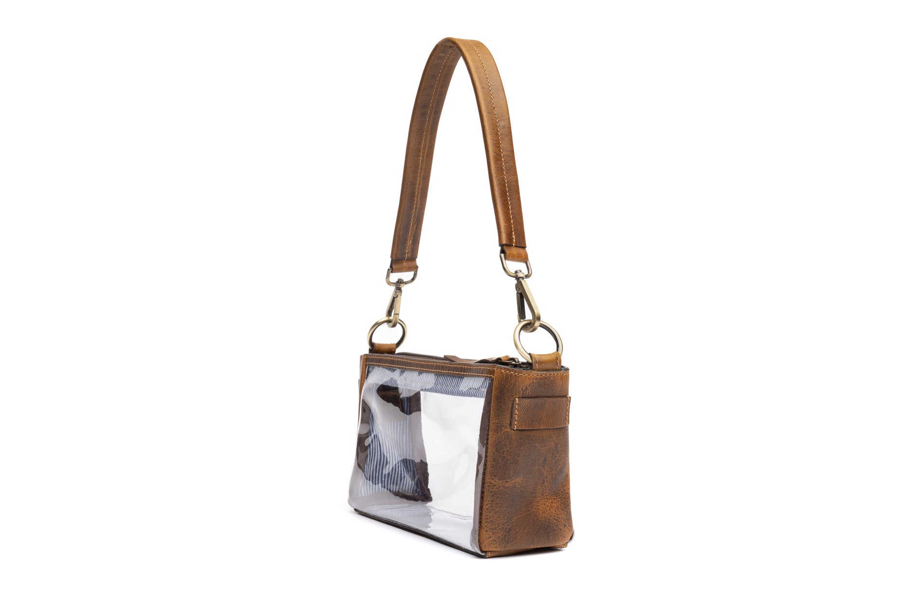 Leather Clear Purse for stylish and elevated fashion at clear bag venues.